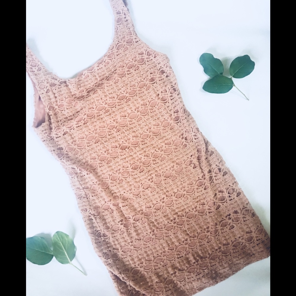 Blush pink mini dress